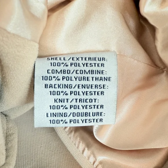 Bagatelle Women's Beige Angle Zip Jacket Size 2 - Picture 5 of 6